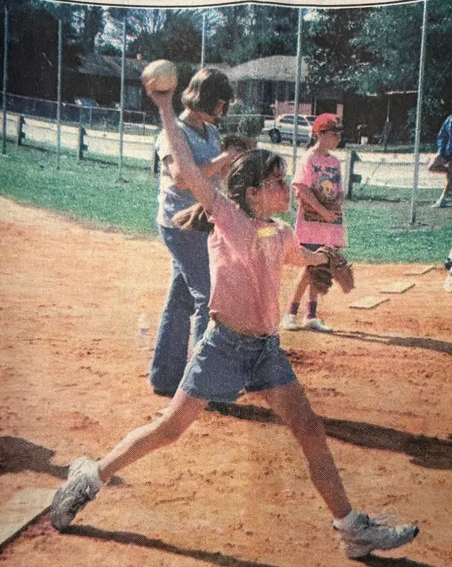 Jenna Corey as a young athlete